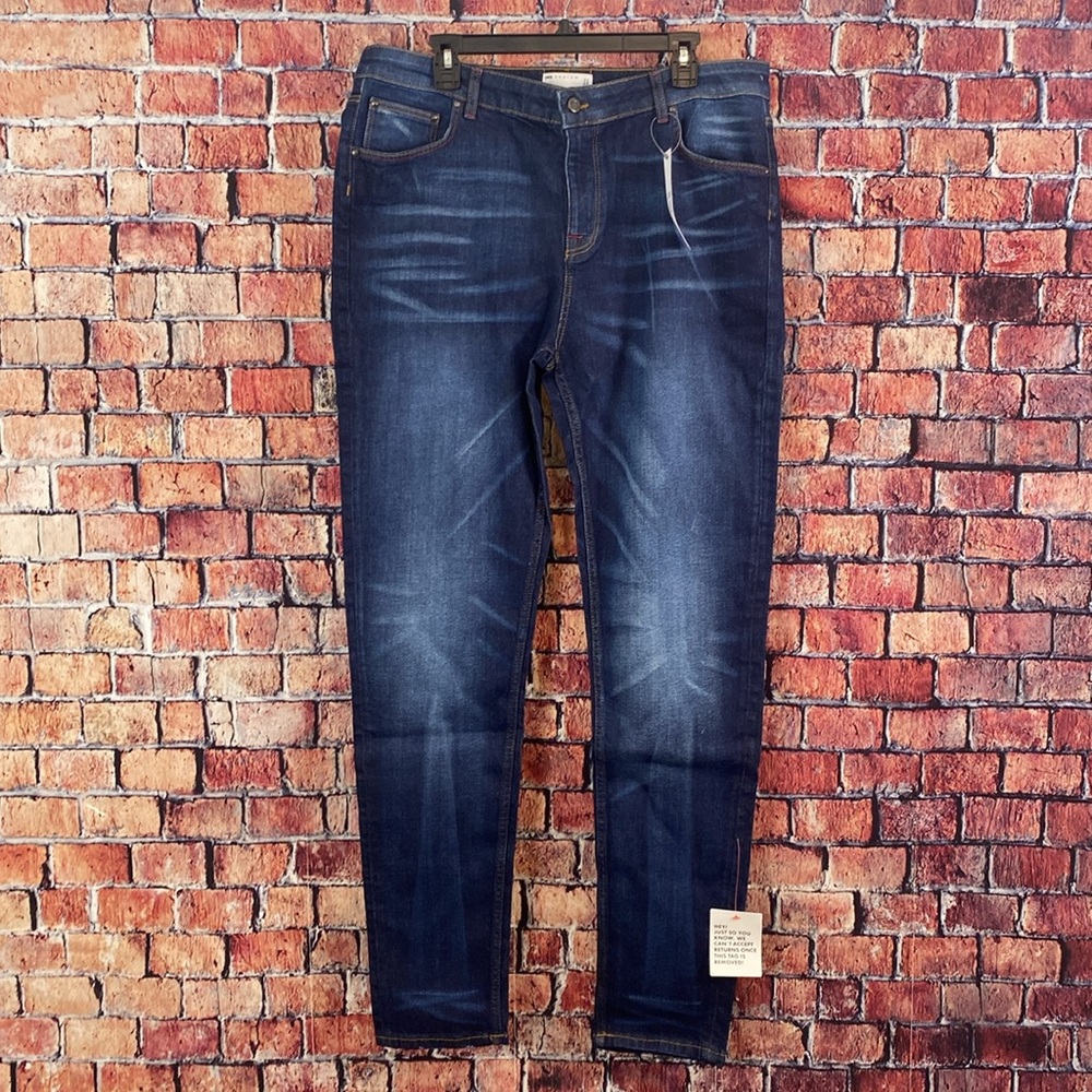 ASOS DESIGN skinny jeans in Y2k dark wash blue
